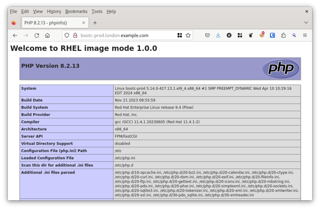 RHEL Image Mode Webserver