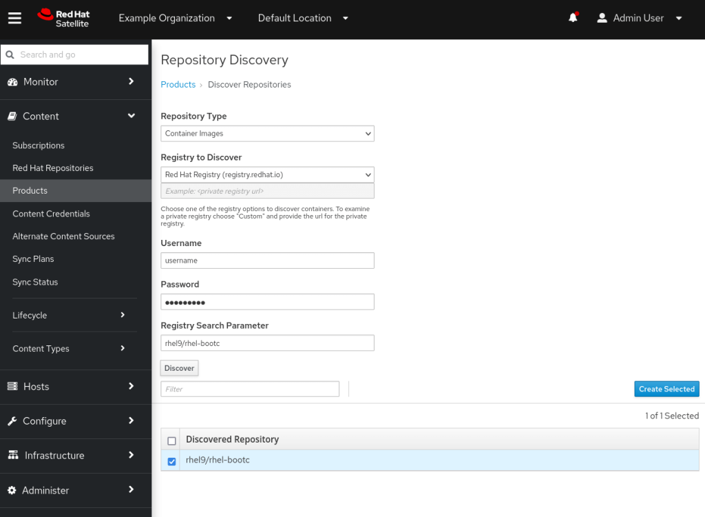 Satellite Container Registry Repository Discovery